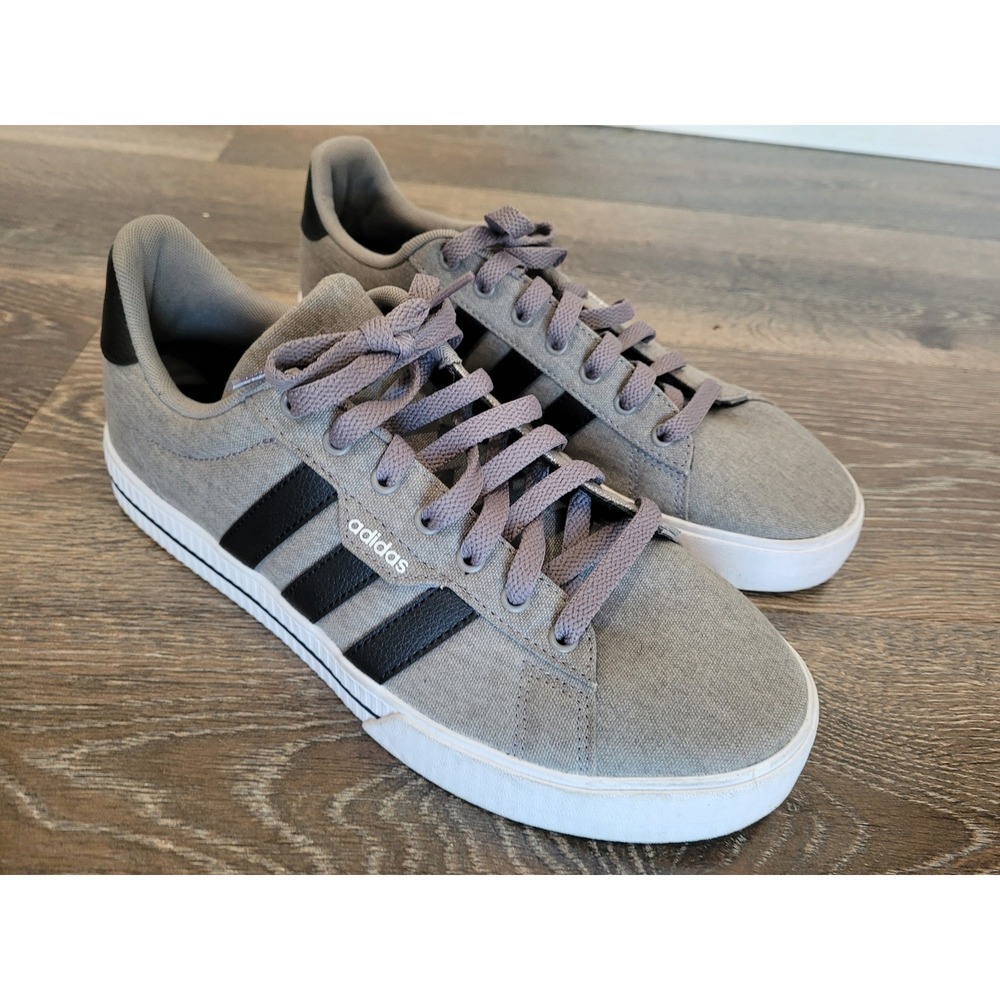 Adidas Daily 3.0 Mens Grey Black Canvas Skate Shoes Size 9 #3